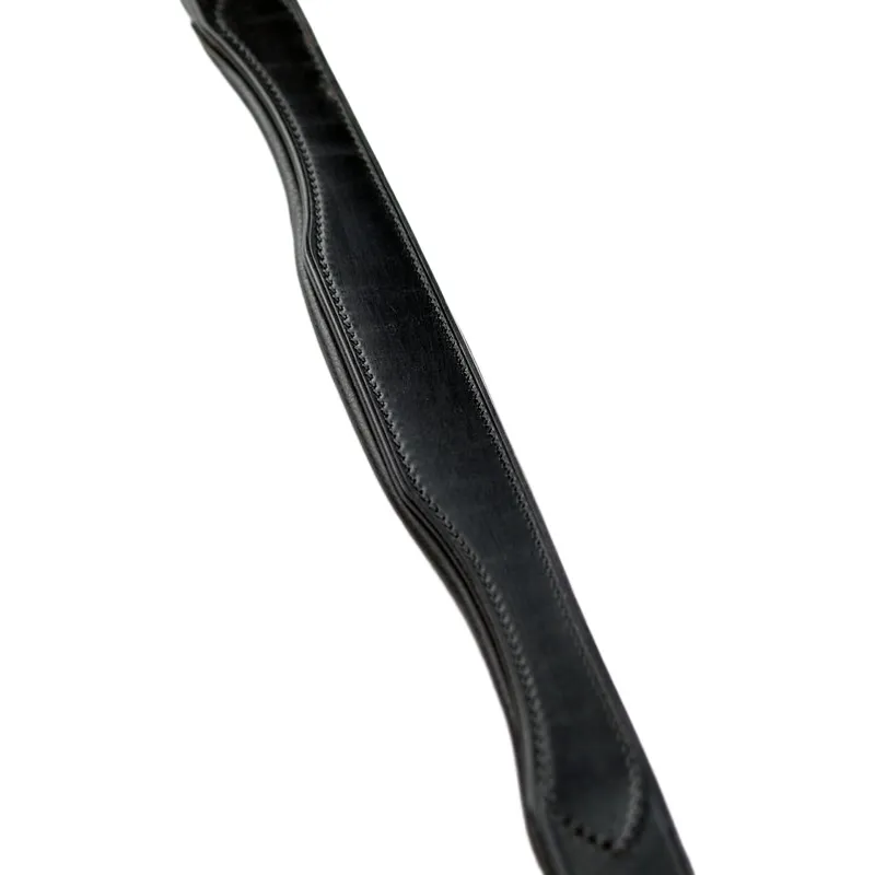 Dever Classic Comfort Padded Flash Bridle - Black-1