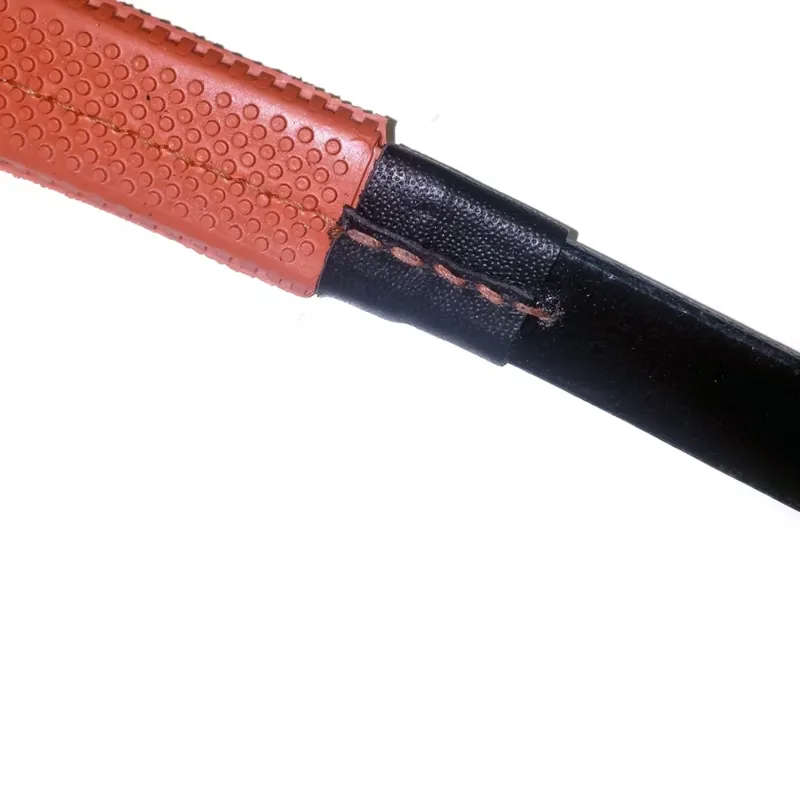 Dever Classic Flat Rubber Race Reins - Brown-3