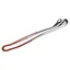Dever Classic National Hunt Rubber Grip Race Reins - Brown/Orange