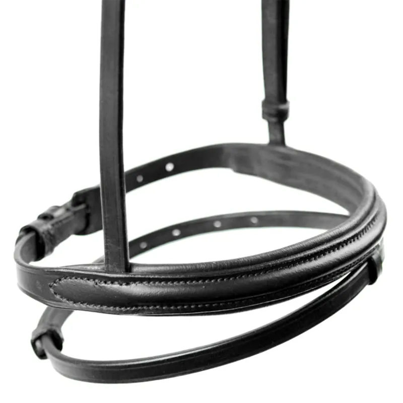 Dever Platinum Comfort Flash Padded Noseband - Black
