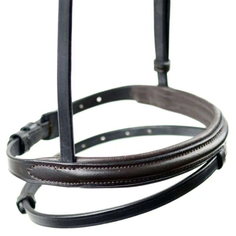 Dever Platinum Comfort Flash Padded Noseband - Brown