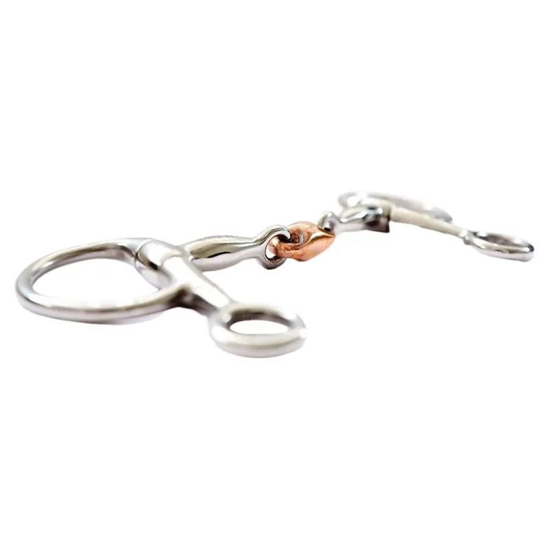 Dever Copper Lozenge Hanging Cheek Snaffle Bit-1