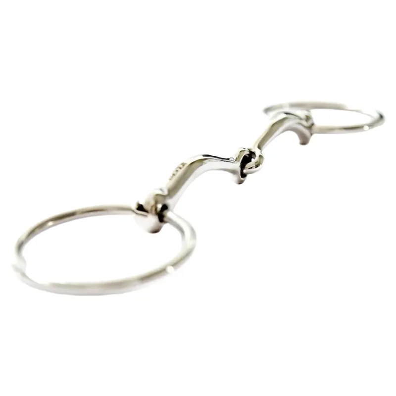 Dever Curved Single Jointed Loose Ring Snaffle Bit-1