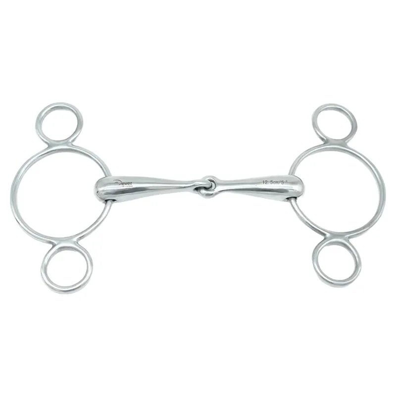 Dever Single Jointed 2 Ring Continental Dutch Gag Bit