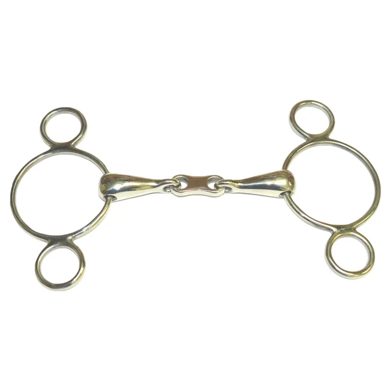 Dever French Link 2 Ring Continental Dutch Gag Bit
