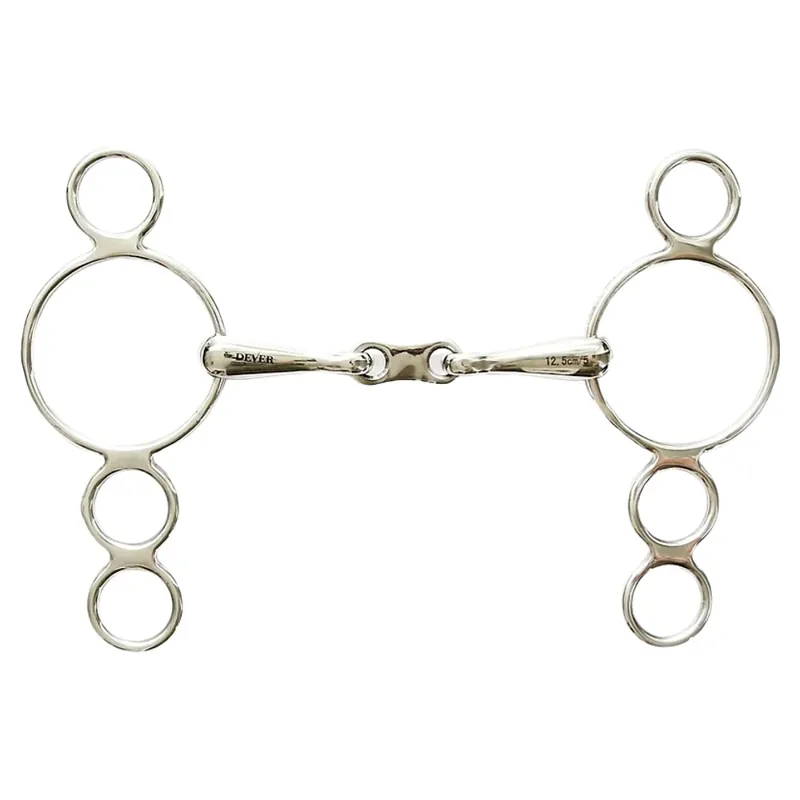 Dever French Link 3 Ring Continental Dutch Gag Bit