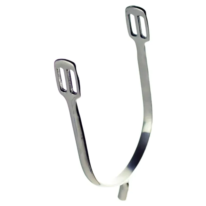 Dever Flat End Spurs - Gents Size - Silver-1