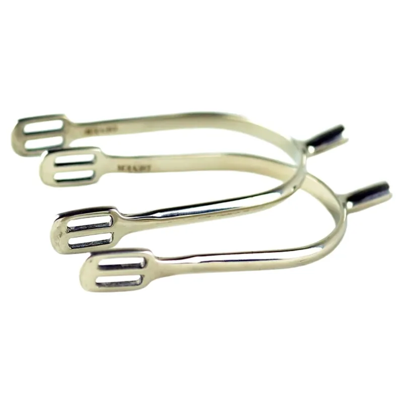 Dever Flat End Spurs - Ladies Size - Silver