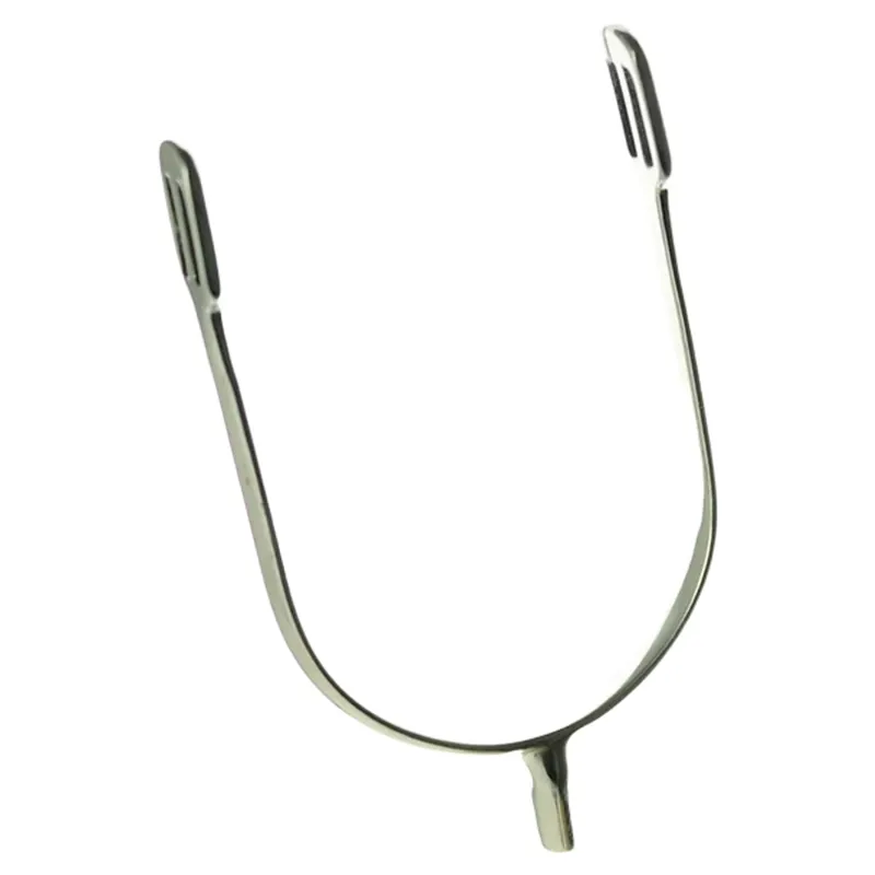 Dever Flat End Spurs - Ladies Size - Silver-2