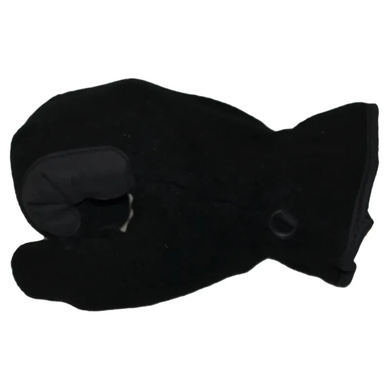 Dever Fleece Grip Junior Riding Gloves - Black-3