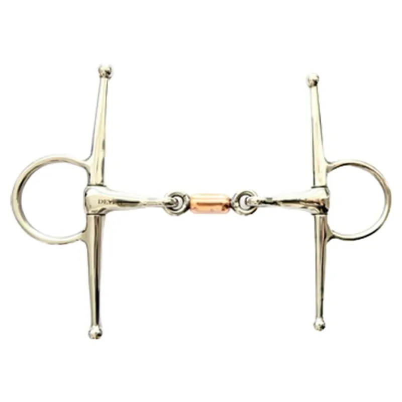 Dever Copper Roller Full Cheek Snaffle Bit