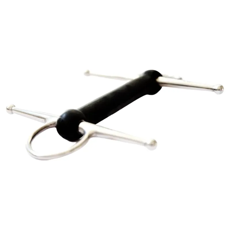 Dever Soft Rubber Mullen Mouth Full Cheek Snaffle Bit-1