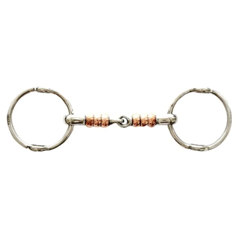 Dever Copper Roller Single Jointed Gag Bit 