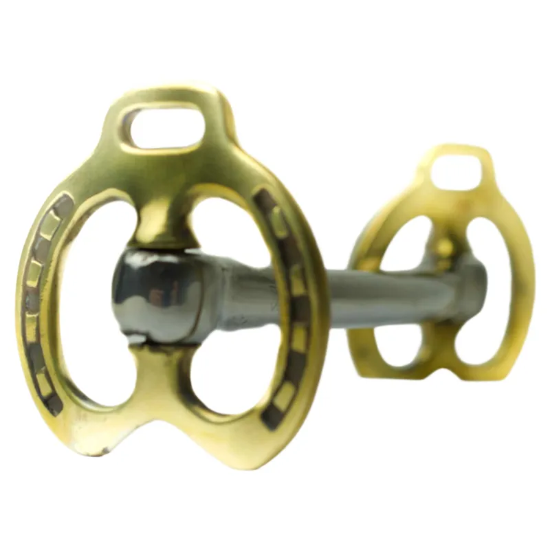 Dever Horse Shoe Bit with Brass Cheeks-1