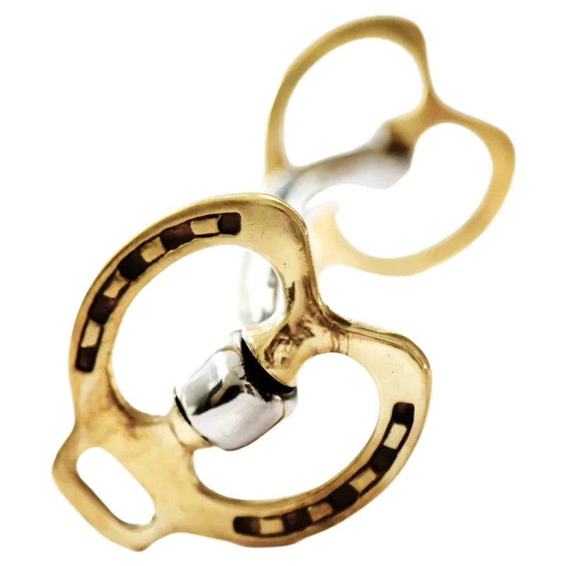 Dever Horse Shoe Bit with Brass Cheeks-3