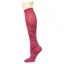 Dever Knee High Riding Socks - Little Black Horses Cranberry 