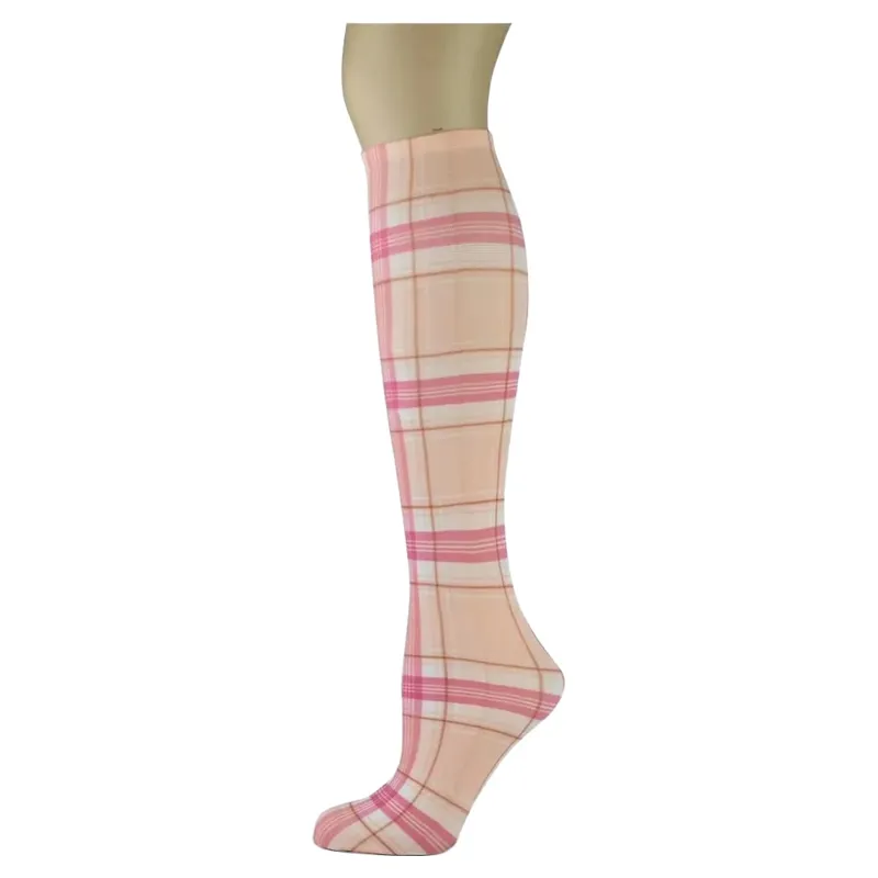 Dever Knee High Riding Socks - Pretty Plaid 