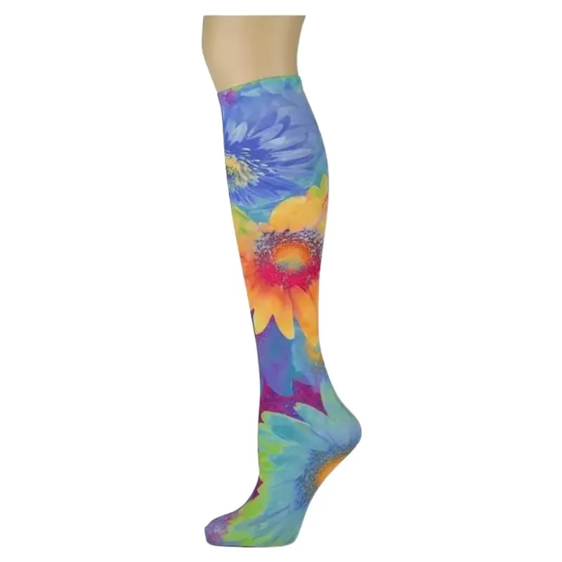 Dever Knee High Riding Socks - Water Flowers 