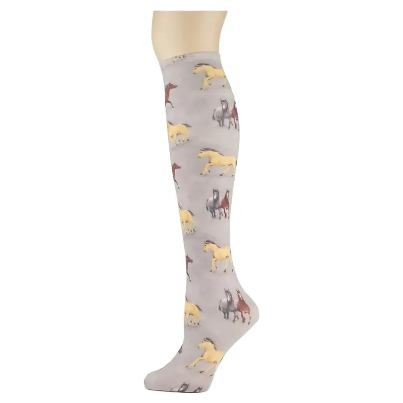 Dever Knee High Riding Socks - Wild Horses 