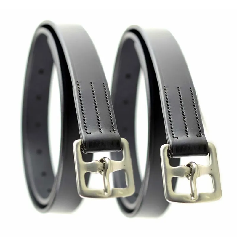 Dever Ascot Gents 56in Stirrup Leathers - Black