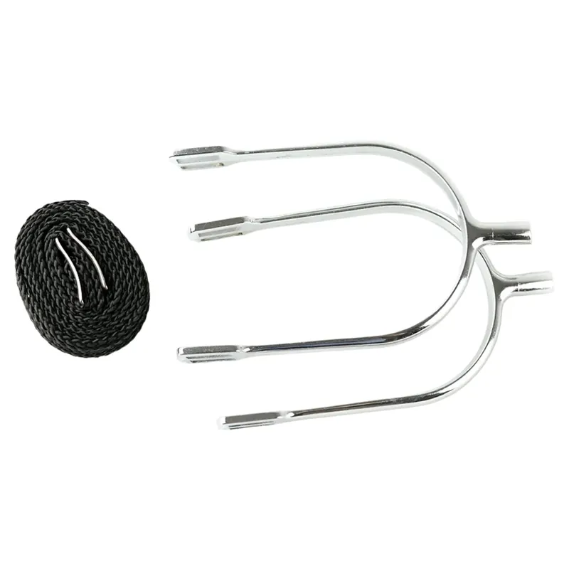 Dever Non Rust Spurs with Straps - Gents - Silver-1
