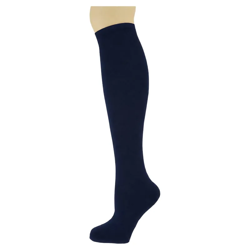 Dever Plain Tall Riding Socks - Navy