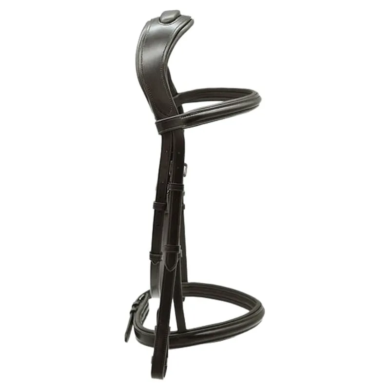 Dever Platinum Comfort Shaped Show Bridle - Brown