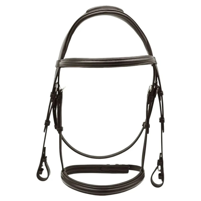 Dever Platinum Comfort Shaped Show Bridle - Brown-1