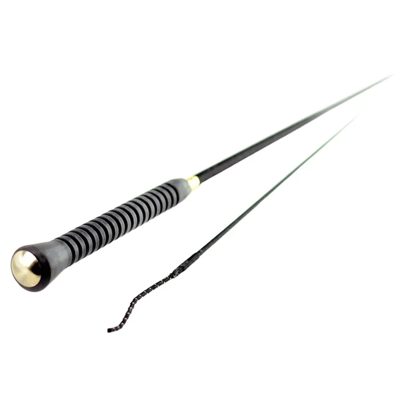 Dever Rider 01 Rubber Handle Dressage Whip - Black-2