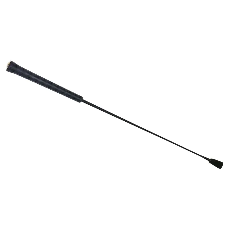Dever Rider Childs Dressage Whip with Flap - Black