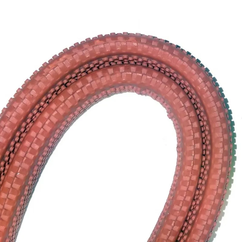 Dever Classic Race Sew On Rubber Reins - Brown/Orange
