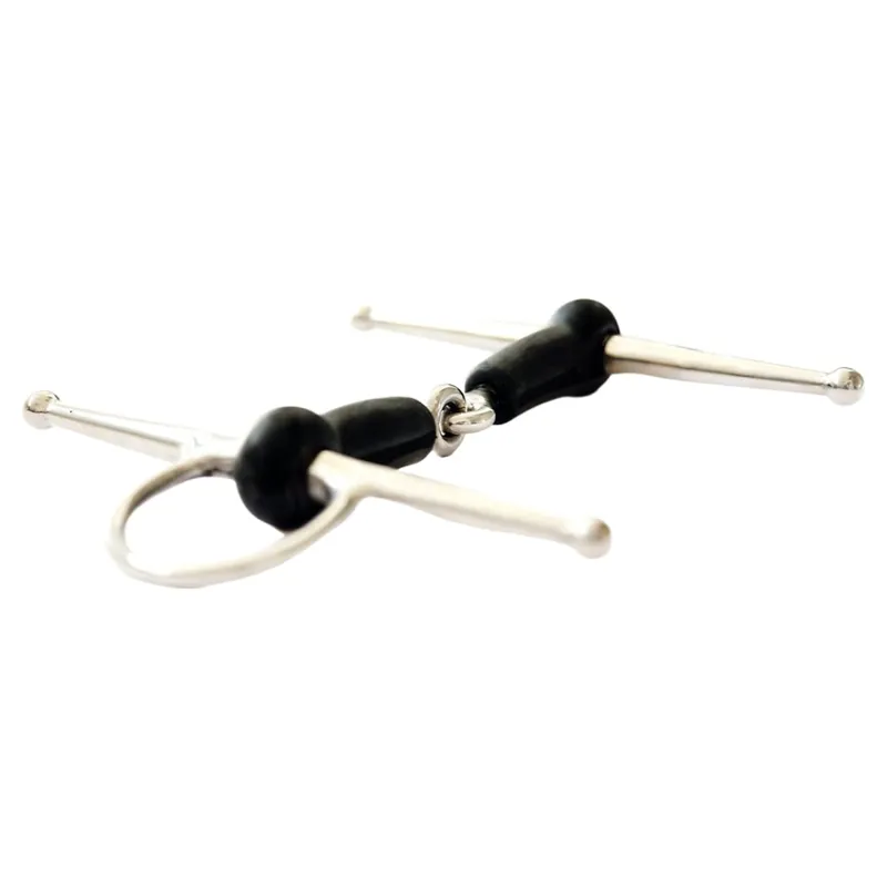 Dever Soft Rubber Jointed Full Cheek Snaffle Bit-1