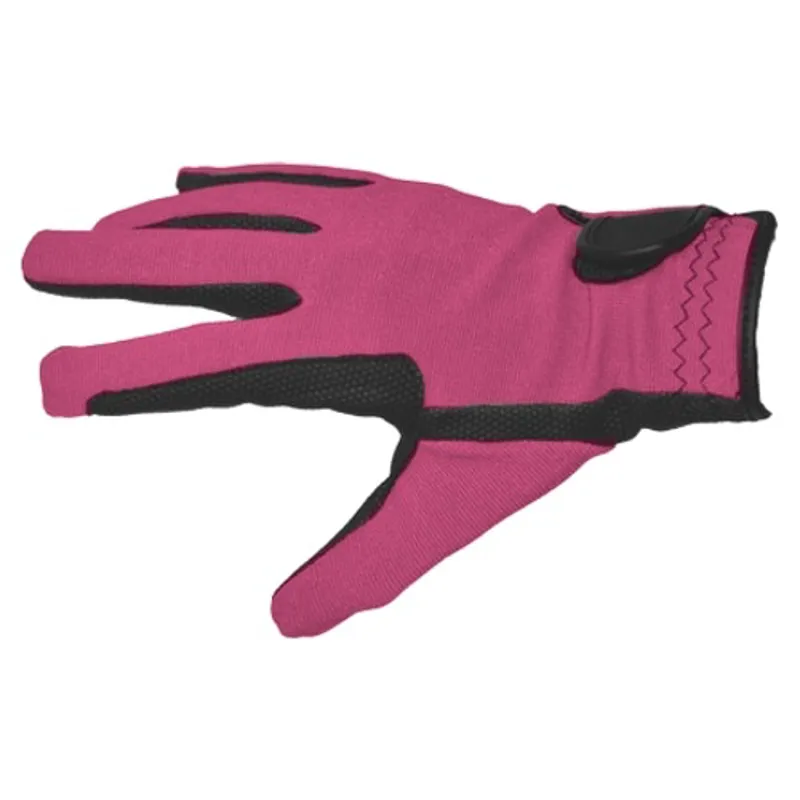 Dever Super Grip Adult Riding Gloves - Dark Pink