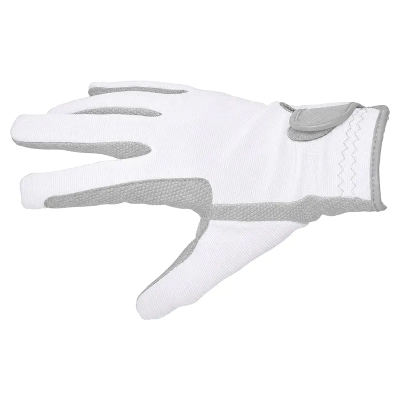 Dever Super Grip Adult Riding Gloves - White