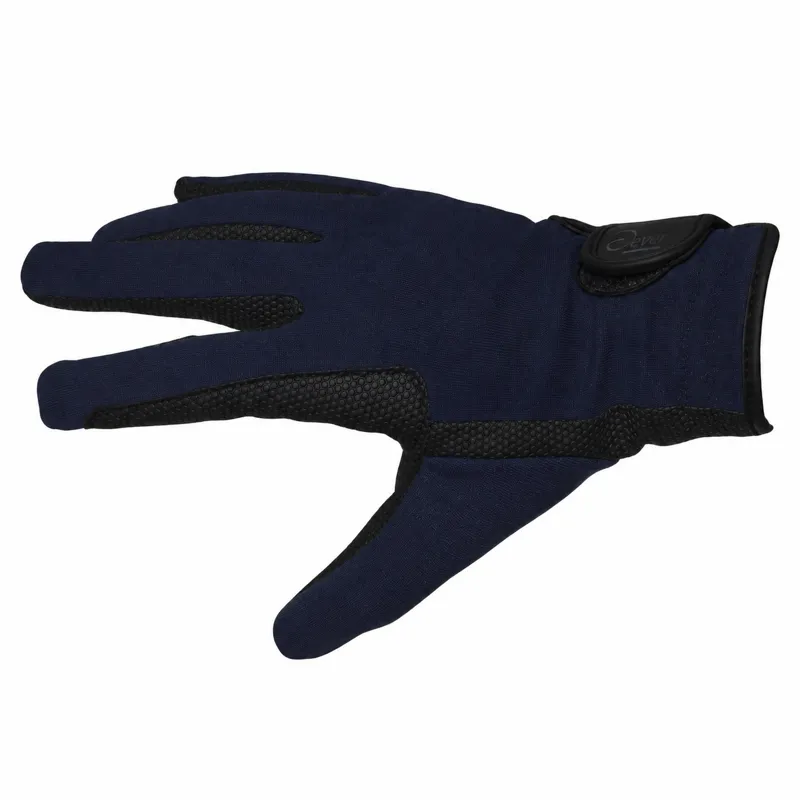 Dever Super Grip Adults Riding Gloves - Navy