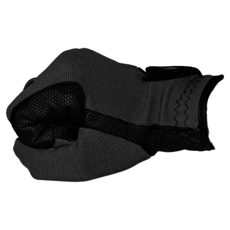 Dever Super Grip Embroidered Junior Riding Gloves - Black-2