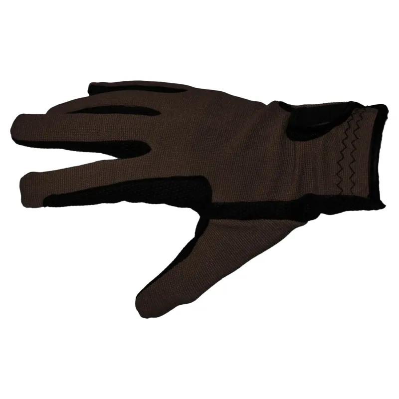 Dever Super Grip Junior Riding Gloves - Brown