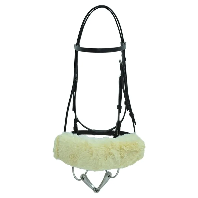 Dever Synthetic Fur Noseband Sleeve - Cream-3