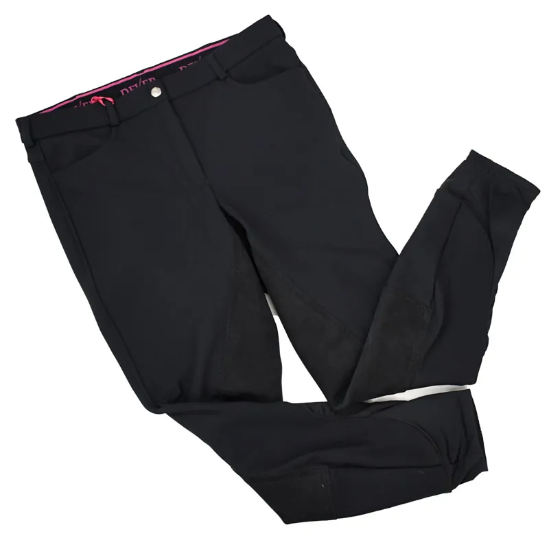 Dever Winter Full Seat Ladies Breeches - Black 30in