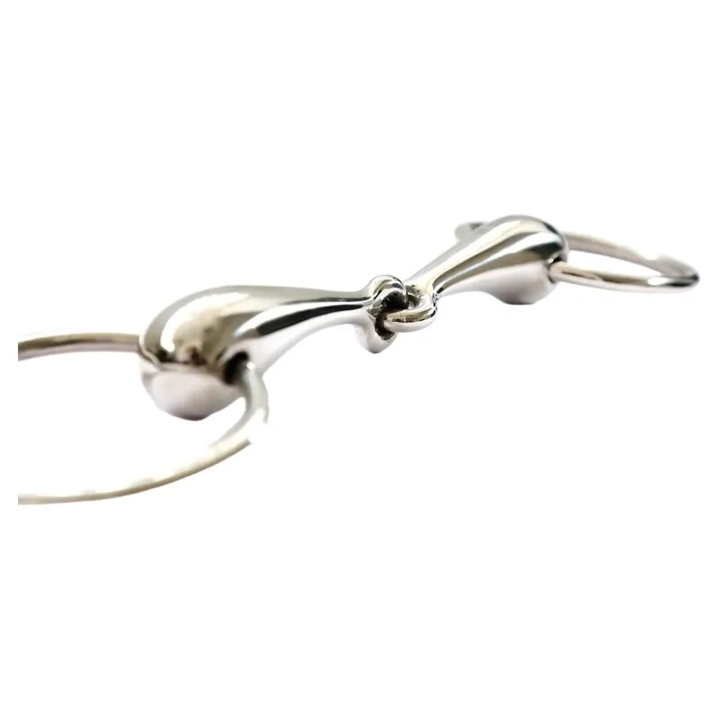 Dever Thick Hollow Single Jointed Loose Ring Snaffle Bit-1