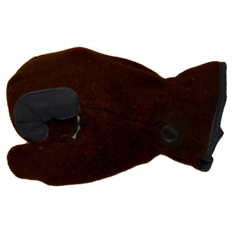 Dever Thinsulate Fleece Adult Riding Gloves - Brown-1