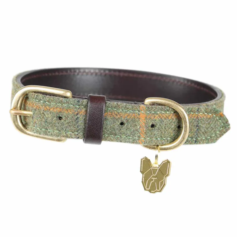 Tweed dog harness deals and lead