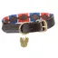 Digby and Fox Drover Polo Dog Collar - Red/Navy