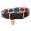 Digby and Fox Drover Polo Dog Collar - Turquoise/Red/Orange/Blue