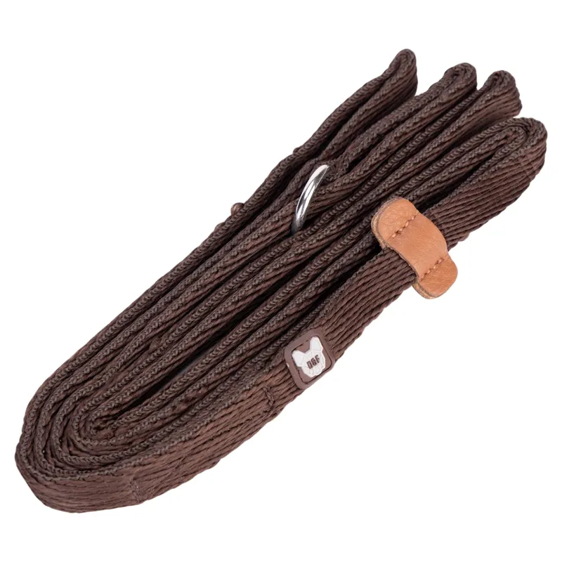 Digby and Fox Cushion Web Slip Lead - Brown
