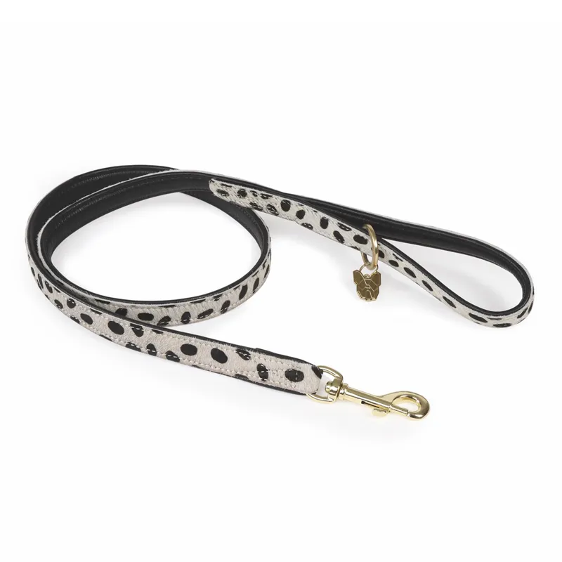 Digby and Fox Cow Hair Dog Lead - Spot Print