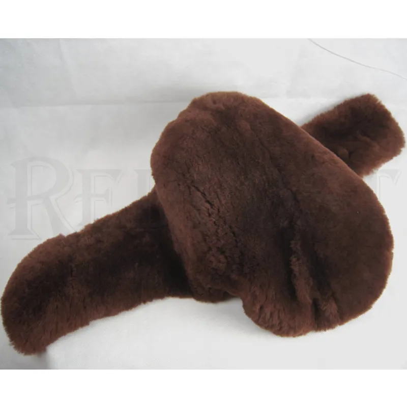 Stephens Sheepskin Stud Girth Cover - Mocca