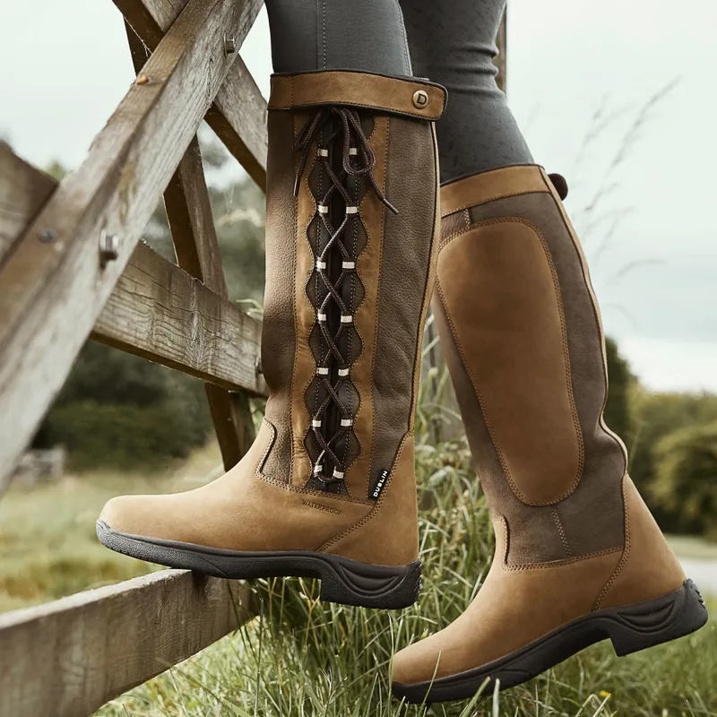 Dublin Pinnacle II Laced Country Boots - Dark Brown-1