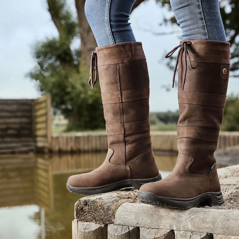 Dublin River III Tall Waterproof Country Boots - Chocolate