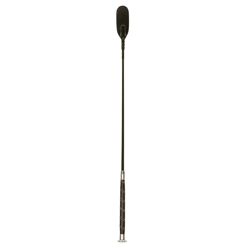 Dublin Leather Touch Riding Crop - Black